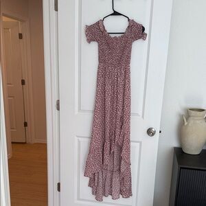 Floral Maxi Dress in Pink